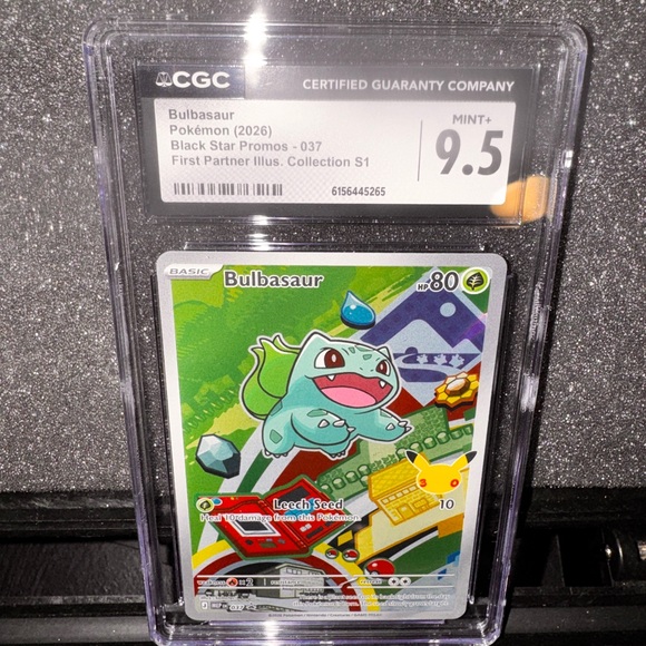 bulbasaur graded card 037 Promo (Graded) Case Pokemon Bulbasaur Graded Card Green